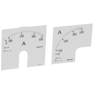 Legrand - Wijzerplaat amperemeter 0 - 400 A - meting op deur