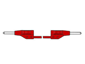 Velleman - Cordon de mesure moule 2mm 50cm - rouge (mvl 2/50)