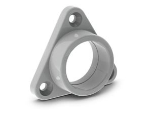 Velleman - Montagebeugel voor aluminiumprofiel voor ledstrip alu-round - abs - voor kast - grijs