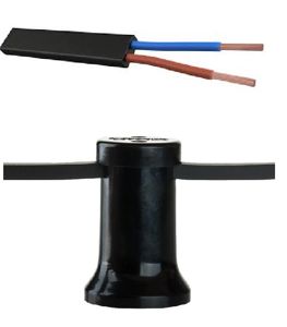 KABEL - Verlichtingskabel RMCL - 2 x 2,5 mm² (Zwarte, rubber prikkabel 2x2,5mm²)