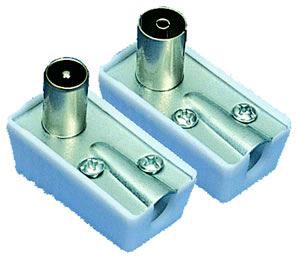 Elimex - 37281 & 37282 Right angle coaxial plug and jack