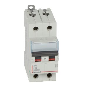 Legrand - Autom. DX³ 6000A/10kA 2P B06 230/400V - 2 modules