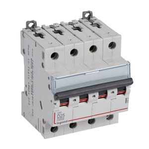 Legrand - Autom. DX³ 10000A/16kA 4P D25 400V - 4 modules