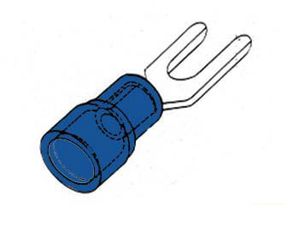 Velleman - Blauwe kabelschoen 4.3mm