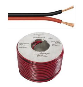 Luidsprekerkabel - Eca 2 x 2,5 mm² rood/zwart - LSOH ( B500 )