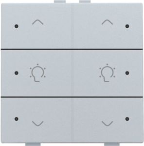 Niko Home Control dubbele dimbediening LED, sterling