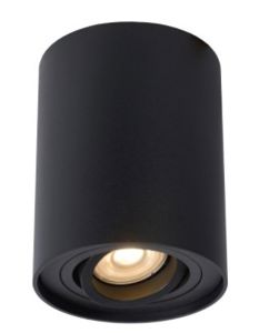 Lucide - TUBE - Spot plafond - Ø 9,6 cm - 1xGU10 - Noir
