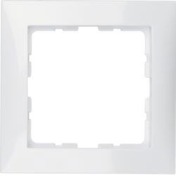 Berker - Plaque de recouvrement 1 poste Berker S.1 blanc polaire, brillant