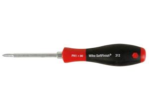 Velleman - Wiha tournevis softfinish® phillips avec lame six pans et écrou six pans (00764) ph1 x 80 mm