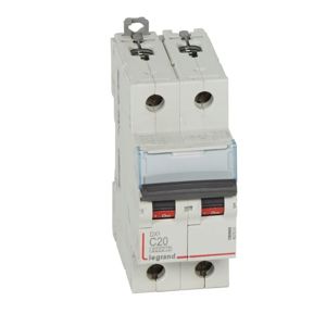 Legrand - Autom. DX³ 6000A/10kA 2P C20 400V 2 modules