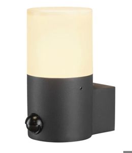SLV LIGHTING - Grafit E27 Round Sensor, Wandopbouwarmatuur Antraciet
