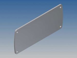 Velleman - Aluminium paneel voor tekam 3 - zilver - 105.77 x 45.8 x 2 mm