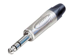 Velleman - Neutrik - jack plug connector, 3-polig mannelijk, 6.3mm, vernikkeld