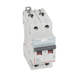 Legrand - Disj. DX³ 6000A/10kA 2P B63 230/400V - 2 modules