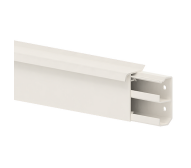 GGK - SL/T 20x50 plintgoot met tapijtren, creme wit (9001)