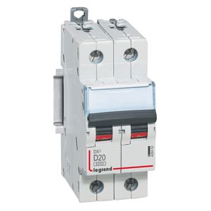 Legrand - Autom. DX³ 10000A/16kA 2P D20 230/400V - 2 modules