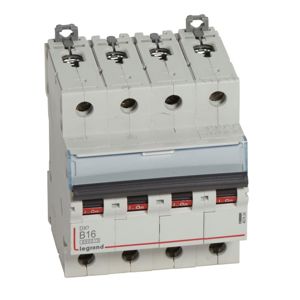 Legrand - Autom. DX³ 6000A/10kA 4P B16 400V - 4 modules
