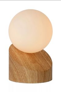 Lucide - LEN - Lampe de table - Ø 10 cm - 1xG9 - Bois clair