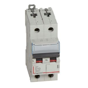 Legrand - Autom. DX³ 6000A/10kA 2P D10 400V 2 modules