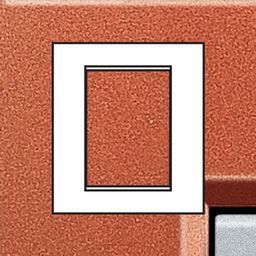 Bticino - LL-Plaque rectangul. 3+3 mod brique