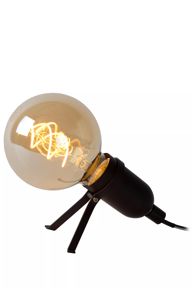 Lucide - PUKKI - Lampe de table - LED - E27 - 1x5W 2200K - Noir