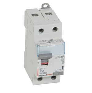 Legrand - Diff schak DX³ 2P 10mA 16A Type A - 2 modules