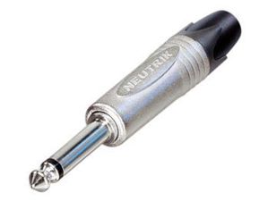 Velleman - Neutrik - jack plug connector, 2-polig mannelijk, 6.3mm, vernikkeld