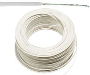 VTBst kabel / draad 0,75 mm² - wit (H05V-K) - VTBST075WI