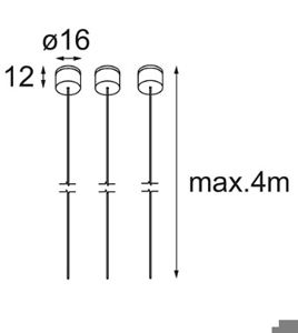 MODULAR - Suspension Kit Geometry Suspended Adjustable 672 4M Black Structure