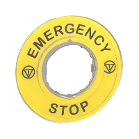 SCHNEIDER - NOODSTOPETIKET 3D " EMERGENCY STOP "