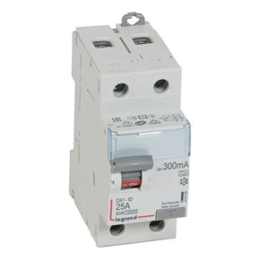 Legrand - Inter diff DX³ 2P 300mA 25A Type A - 2 modules