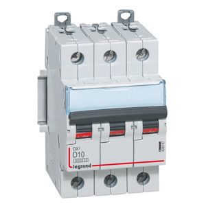 Legrand - Autom. DX³ 6000A/10kA 3P D10 400V 3 modules