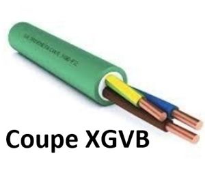 KABEL - Coupe 12 m Câble d'installation XGB - Cca 3G1,5 mm² - LSOH - 12 Mètre
