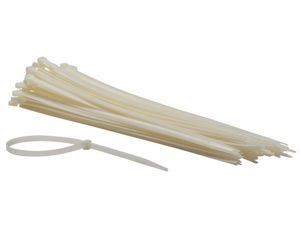 Velleman - Jeu de serre-câbles en nylon - 7.6 x 400 mm - blanc (100 pcs)