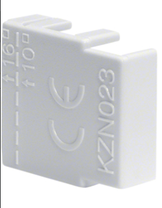 Hager - Eindkap voor 2- en 3-p doorverbindingsrail (KDN-serie; 10 en 16 mm²)