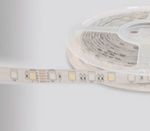 PROLUMIA - LED strip SILVER IP62, 24VDC 14,4W/m 60 LEDs/m RGB+6000K (Rol van 5 mtr)