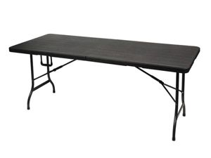Velleman - Table pliante - imitation bois - 180 x 75 x 74 cm