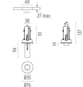 FLOS - Find Mono Point Power Led 6w White