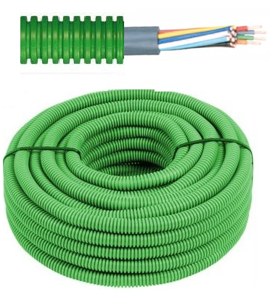 Flexibele voorbedrade buis met SVV kabel - 10 x 0,8mm² Ø 16mm, 100 meter - FLEX FESVV10