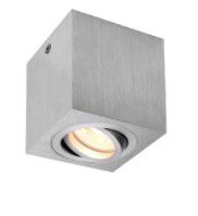 SLV LIGHTING - TRILEDO Single, indoor plafondopbouwlamp, QPAR51, geb. alu, max 10W