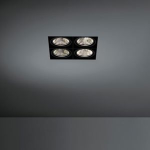MODULAR - Mini multiple trimless for smartrings 4x LED 3000K GE black