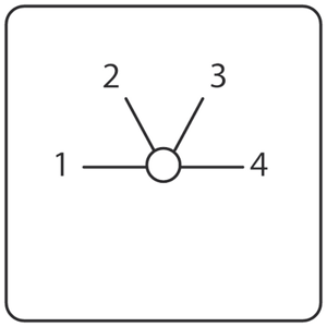 Benedikt & Jäger - 4-standenschakelaar zonder 0-positie (22.5mm)