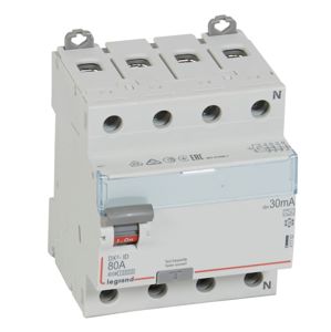 Legrand - Diff schak DX³ 4P 30mA 80A Type A - 4 modules