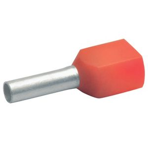 KLAUKE - Douille isolée 2x10mm² rouge 14mm       