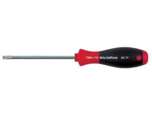Velleman - Wiha schroevendraaier softfinish torx® tamper resistant (met boring) met ronde schacht (03108) t9h x 60 mm