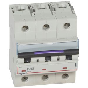 Legrand - Automaten DX³ MA 3P 63A 400V - 50KA - 4,5mod