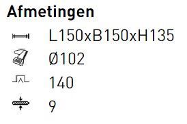 PSM LIGHTING - GRONDSPOT MET AFDEKKADER OP DE BEVLOERING - 230V LAVA INOX