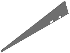 Van der Valk - Panneau galvanisée latéral ValkPro+ P10° (droite)