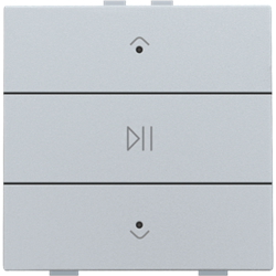 Niko Home Control enkelvoudige audiobediening LED, sterling