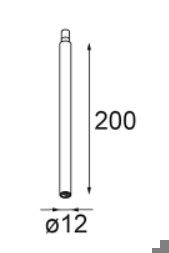 MODULAR - Modupoint LED stick 20cm GE black struc